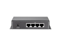 Levelone switch 5xPorts FE PoE, 802.3af PoE, 4 PoE Outputs 90 W