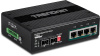 Trendnet switch 6-port Industrial Gbit PoE+ IP30 Metall 12-56V 120W