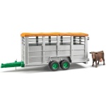 Bruder mänguauto Livestock Trailer with Cow | 02227