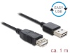 Delock kaabel Extension EASY-USB 2.0-A male > USB 2.0-A female 1 m