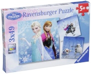 Ravensburger pusle Winter Adventures 3 X 49-osaline Puzzle Disney Frozen