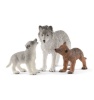 Schleich mängufiguur Figurine Mother wolf with pups