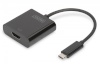 Digitus kaabel Graphic Adapter, HDMI 4K 30Hz UHD to USB 3.1 Type C, with audio, must, length 15cm