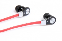 Media-Tech kõrvaklapid MAGICSOUND DS-2 - STEREO EARPHONES WITH MICROPHONE, must-punane