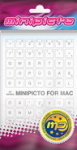 Minipicto klaviatuurikleebis KB-MAC-EE01 valge