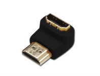 Digitus videokaabel HDMI 2.0 Adapter HDMI A 90 degree Angled / HDMI A M / Ultra HD 60p