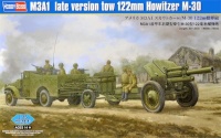 Hobby Boss Plastic model M3A1 late version tow 122mm Howitzer