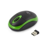 Esperanza hiir Titanum Mouse Volture 3D Optical Wireless 2.4GHz must/roheline