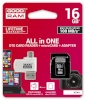 Goodram mälukaart microSDHC card 16GB CL10 + adapter + lugeja