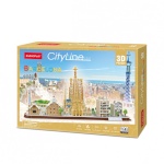 Cubicfun pusle 306-20256 3D City Line Barcelona