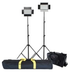 Falcon Eyes LED Lamp Set Dimmable DV-384CT with Lightstand and Bag