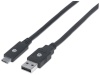 Manhattan USB 3.1 Gen1-Kabel C-Stecker/A-Stecker 2m schwarz