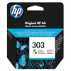 HP tindikassett Original 303 Tri-colour