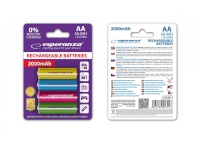 Esperanza patarei Rechargeable AA 2000mAh