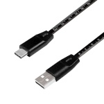 LogiLink USB-A 2.0 kaabel USB-A male to USB-C male, must, 1m