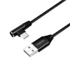 LogiLink USB 2.0 kaabel USB-A male to USB-C (90° angled) male, 0.3m