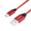 LogiLink USB 2.0 kaabel USB-A male to USB-C male, punane, 0.3m