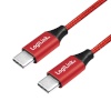 LogiLink USB 2.0 kaabel, USB-C to USB-C, punane, 0.3m