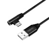 LogiLink USB 2.0 to micro-USB (90° angled) male, 0.3m