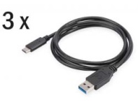 Digitus kaabel 3x USB Type-c Ladekabel