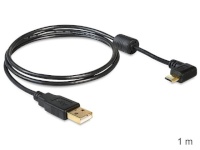 Delock kaabel microUSB Cable AM-MBM5P angle left / right 1m