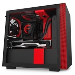 NZXT korpus H210i Mini ITX must/punane