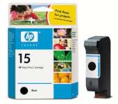 HP no.15 Ink Cart. Black (25ml, 495 pages)