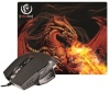 Rebeltec hiir + RED DRAGON mouse pad