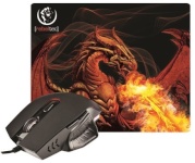 Rebeltec hiir + RED DRAGON mouse pad