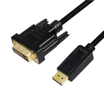 LogiLink DisplayPort to DVI kaabel, must, 1m