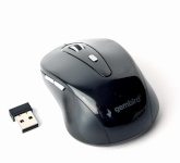 Gembird hiir Wireless Optical Mouse MUSW-6B-01, 1600 DPI, nano USB, must