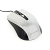 Gembird hiir Optical Mouse MUS-4B-01-BS, 1200 DPI, USB, must/hõbedane