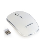 Gembird hiir Wireless Optical Mouse MUSW-4B-01-W, 1600 DPI, nano USB, valge