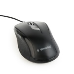 Gembird hiir Optical Mouse MUS-6B-01, 1600 DPI, USB, must, 1.35m cable length