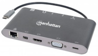 Manhattan SuperSpeed USB-C 7-in-1-Dockingstation