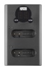 Newell laadija DL-USB-C dual channel Charger for EN-EL23