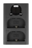 Newell laadija DL-USB-C dual channel Charger for LP-E6