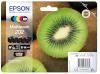 Epson tindikassett Kiwi Multipack 202 | CMYK must/tsüaan/magenta/kollane+photo must | Claria Premium