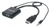 Manhattan adapter HDMI -> VGA St/Bu with Audio Polybag
