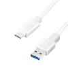 LogiLink USB 3.2 Gen1x1 kaabel, USB-A male to USB-C male, valge, 1m