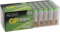 Gp Batteries patarei 1x40 Super Alkaline AA Mignon Batteries PET Box 03015AB40