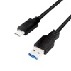 LogiLink USB 3.2 Gen1x1 kaabel, USB-A male to USB-C male, must, 3m