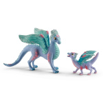 Schleich mängufiguur bayala 70592 Blossom dragon mother and child