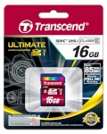 Transcend mälukaart SDHC Ultimate 16GB Class 10 UHS-I 600x 