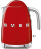 Smeg veekeetja KLF03BLEU 50's Style, punane