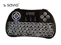 Elmak klaviatuur SAVIO KW-02 Wireless Keyboard Android TV Box, Smart TV, PS3, XBOX360,