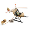 Schleich mängufiguur helikopter rescue for animals