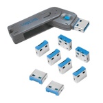 LogiLink, USB port blocker (1x key and 8x locks), AU0045 LogiLink