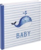 Walther fotoalbum Sam sinine 28x30,5 50 lehte valge Babyalbum UK183L