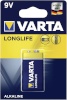 Varta patarei Longlife Extra 9V block 6 LR 61, 50tk